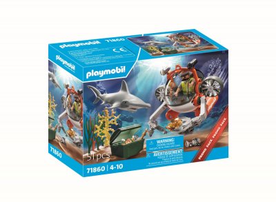 Playmobil Chasse Au Tr&eacute;sor Avec Un Jeu De Construction De Sous-marin