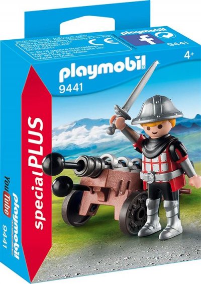 Playmobil - Chevalier avec Canon - 9441