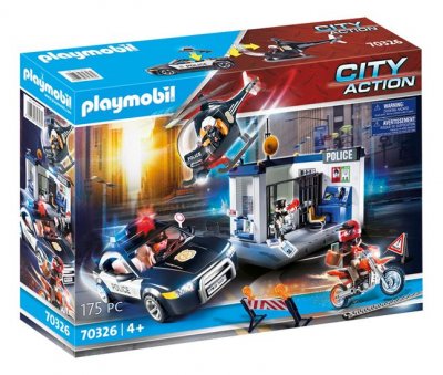 PLAYMOBIL City Action 70326 Bureau de police avec voiture