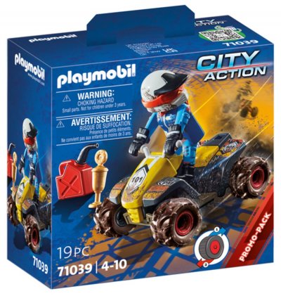Playmobil City Action 71039 Pilote et quad