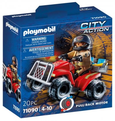 Playmobil City Action 71090 Pompier et quad 