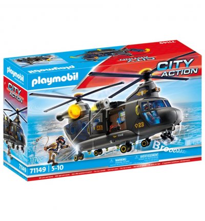 Playmobil City Action 71149 H&eacute;licopt&egrave;re des forces sp&eacute;ciales