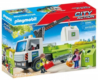 Playmobil City Action Glass Bin Collection Service - 71431 71431