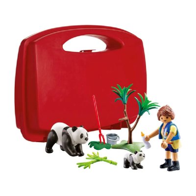 Playmobil City Life 70105 - Valisette Soigneur Et Pandas