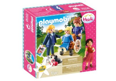 Playmobil - Clara avec son p&egrave;re et Mlle Rotte