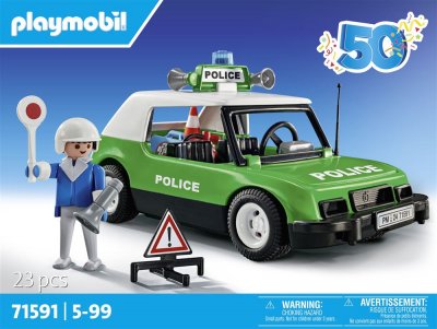Playmobil Classic Police Car Construction Game Argent&eacute;