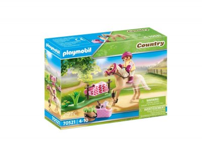 Playmobil Country 70521 Cavali&egrave;re avec poney beige 