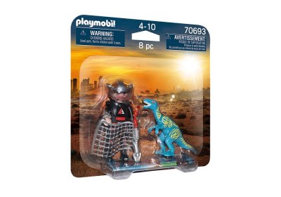 Playmobil Duo 70693 Braconnier et V&eacute;lociraptor 