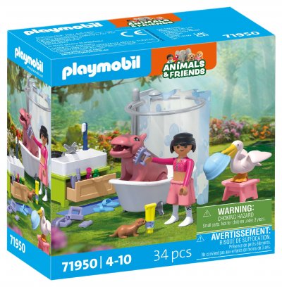 Playmobil Jeu De Construction De Bain D&acute;animaux Amusant