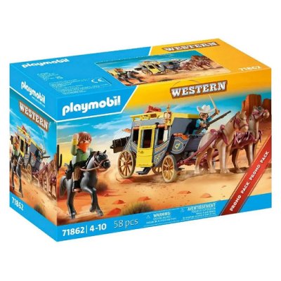 Playmobil Jeu De Construction De Diligence Du Far West