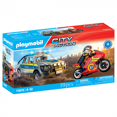 Playmobil Jeu De Construction De Poursuite Polici&egrave;re