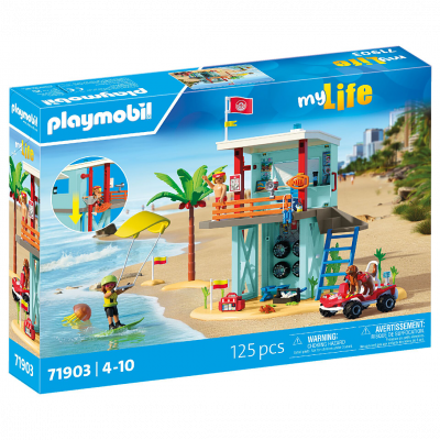 Playmobil Jeu De Construction : Tour De Guet Avec Voiture De Plage