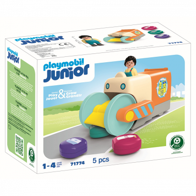 Playmobil Junior : Jeu De Construction De Camion Poubelle
