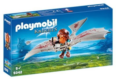Playmobil Knights Les combattants nains 9342 Nain avec deltaplane