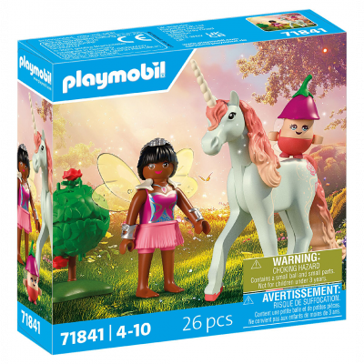 Playmobil Magic Unicorns 71841 - Licorne Ciel rose avec f&eacute;e