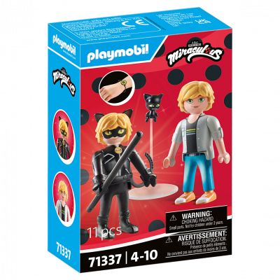 Playmobil Miraculous: Adrien & Cat Noir&nbsp; Construction Game Noir
