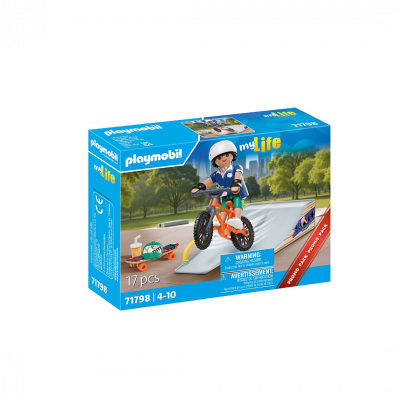 Playmobil My Life 71798 Snowboarder avec rampe de glisse