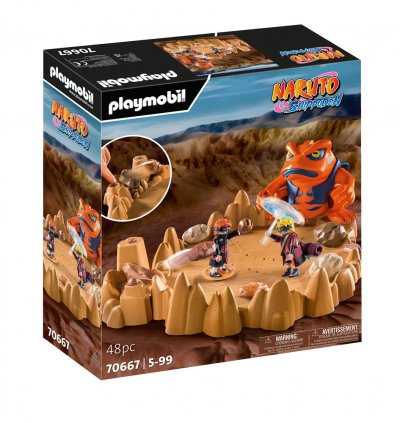 Playmobil Naruto Vs. Pain Construction Game Orange