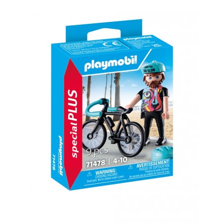 Playmobil&reg; - Paul, Le Cycliste - 71478 - Special Plus