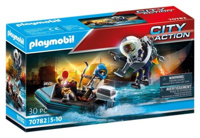 Playmobil Police Jet Pack with Boat (70782)