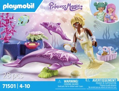 Playmobil&reg; Princess Magic &Eacute;pouse de mer avec dauphin 71501