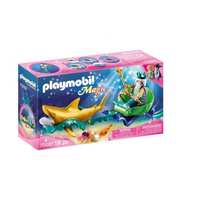 Playmobil - Roi des mers avec cal&egrave;che royale