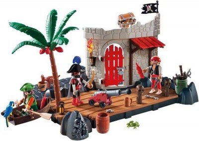 PLAYMOBIL SuperSet Il&ocirc;t des pirates - 6146