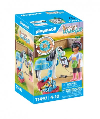 Playmobil&reg; - Th&eacute;rapeute Et Cheval - 71497 - Le Poney Club
