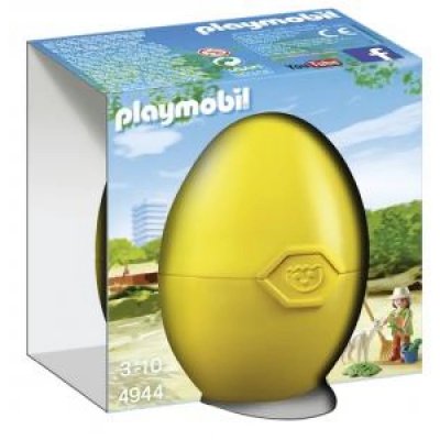 Playmobil &OElig;uf de P&acirc;ques 4944 Soigneur avec b&eacute;b&eacute; alpaga