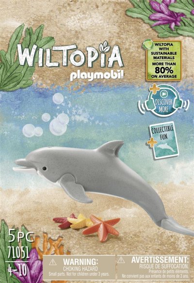 Playmobil Wiltopia - Animaux Carte &agrave; Collectionner - Dauphin (71051)