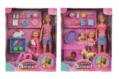 SIMBA Playset Steffi Love Happy Animal  (29 cm)