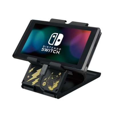 HORI Playstand  pour Nintendo Switch Edition Pikachu Noir et or 