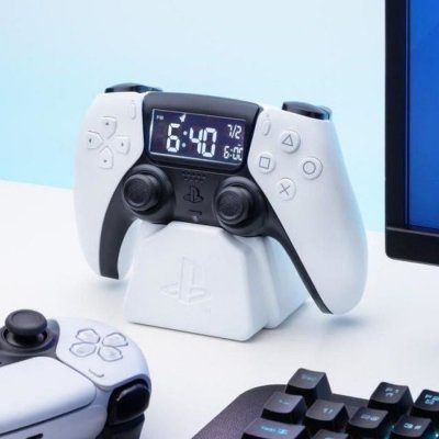 PALADONE Playstation  Playstation Ps5 Controller Alarm Clock Argent&eacute;