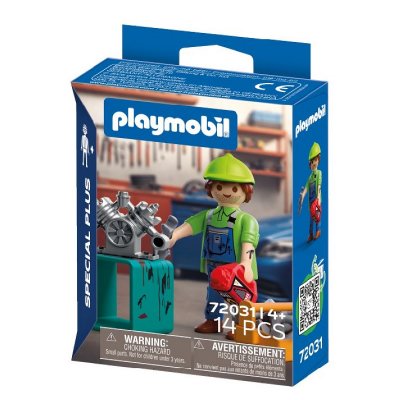 PLL72031 M&eacute;canicien et Outils Special Plus Playset 14 pi&egrave;ces
