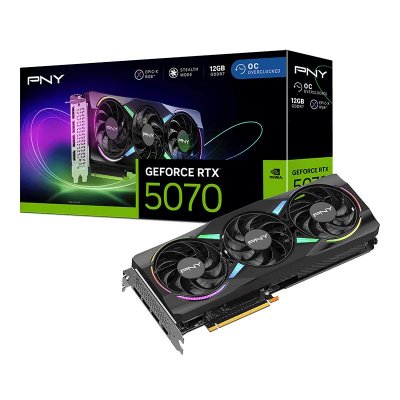 PNY  Carte Graphique Rtx 5070 Oc Argb 12gb Gddr7 