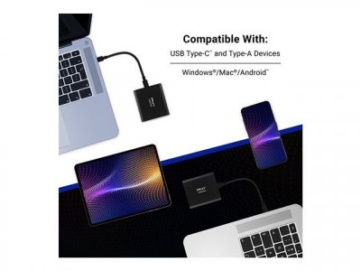 PNY  EliteX-PRO CS2260 Disque dur SSD portable 1 To USB-C 3.2 Gen 2x2