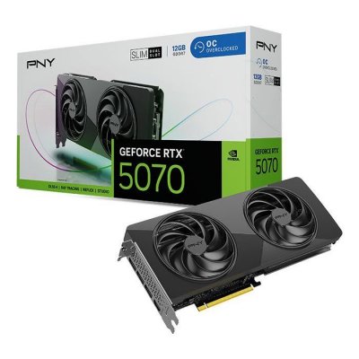 PNY  GeForce RTX 5070 Slim OC, GeForce RTX 5070, 12 GB GDDR7, PCI-Express