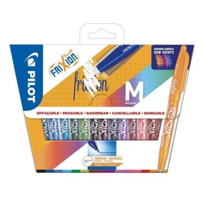 PILOT Pochette de 15  FriXion Ball 0,7 - Couleurs assortis