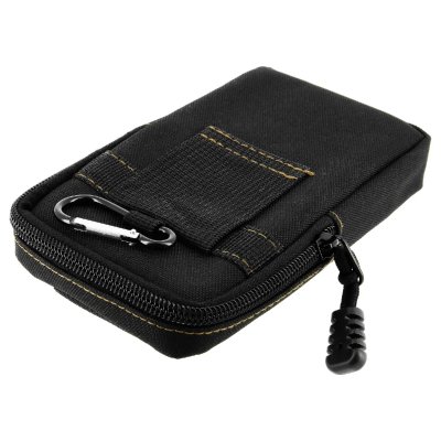 AVIZAR Pochette Smartphone Universel Etui Passant-ceinture plus mousqueton - Noir