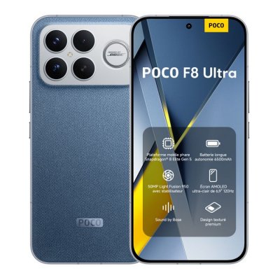 XIAOMI POCO F8 Ultra (5G) 256 Go, Bleu - Neuf