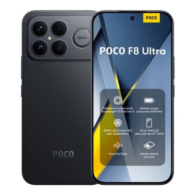 XIAOMI POCO F8 Ultra (5G) 512 Go, Noir - Neuf
