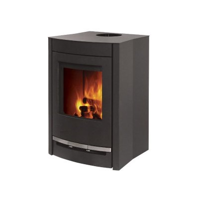 INTERSTOVES PO&Ecirc;LE &Agrave; BOIS GEMMA 5 B&Ucirc;CHES 25CM - Noir 