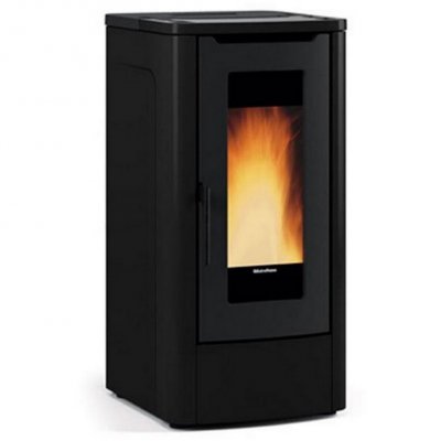 NORDICA EXTRAFLAME po&ecirc;le &agrave; granul&eacute;s de bois 10kw noir - teoremanoir 