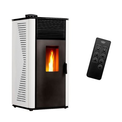 SANNOVER Po&ecirc;le &agrave; granul&eacute;s &eacute;tanche Anita 12 kW Blanc 