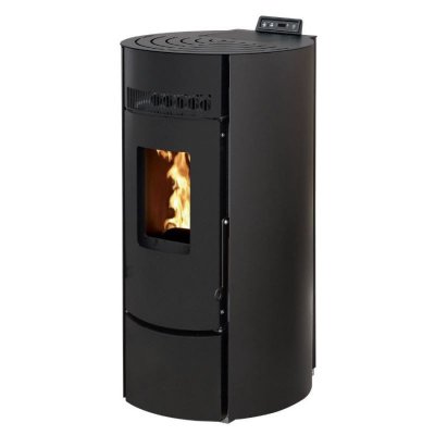INTERSTOVES Po&ecirc;le &agrave; granules  LEANDRO 9 Etanche - Noir