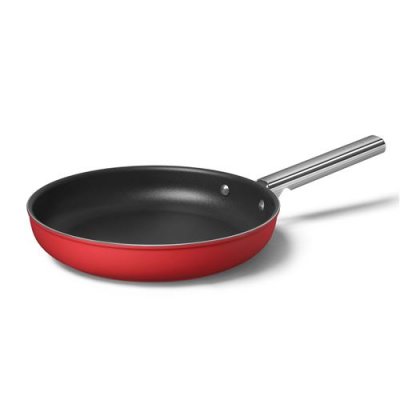 SMEG Po&ecirc;le antiadh&eacute;sive 28cm rouge  - ckff2801rdm - ann&eacute;es 50