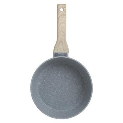 FIVE SIMPLY SMART Po&ecirc;le en aluminium - D. 30 cm - Effet pierre grise