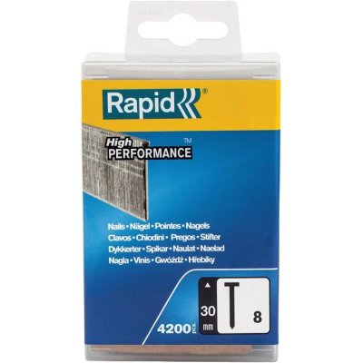 RAPID Pointes 8/30mm Galva (Gauge18) Boite polypro 4200 