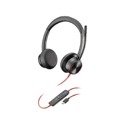 PLANTRONICS Poly Blackwire 8225-M - Micro-casque - sur-oreille - filaire - Suppresseur de bruit actif - USB-C 