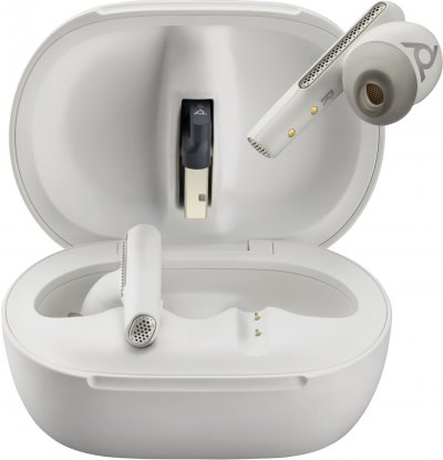  POLY Voyager Free 60+ UC White Sand Earbuds +BT700 USB-A 7Y8G5AA